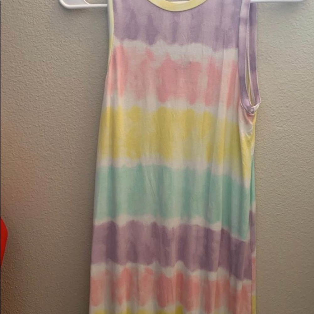 tie dye art class swim dress